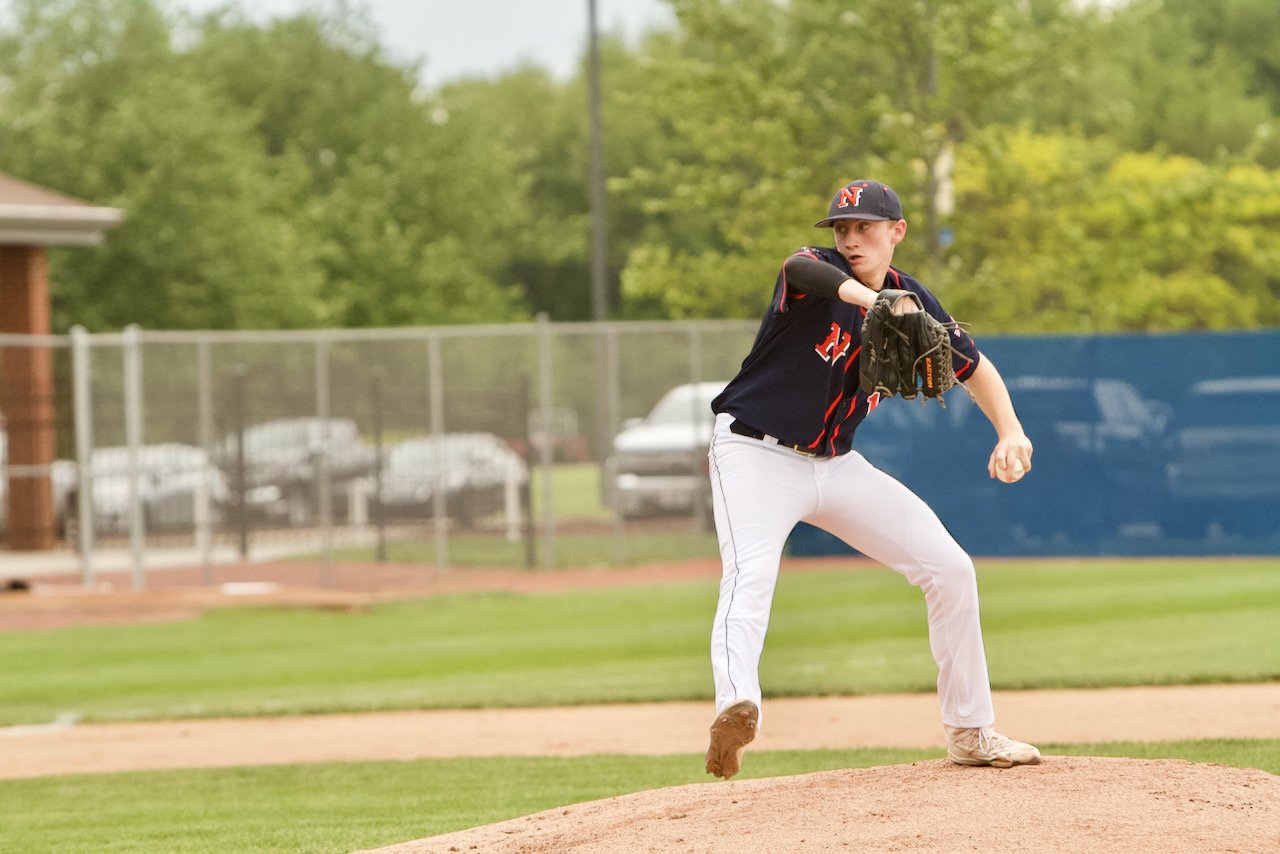 Jarrod Kirsch will return next season as the once again ace of the North Montgomery pitching staff.